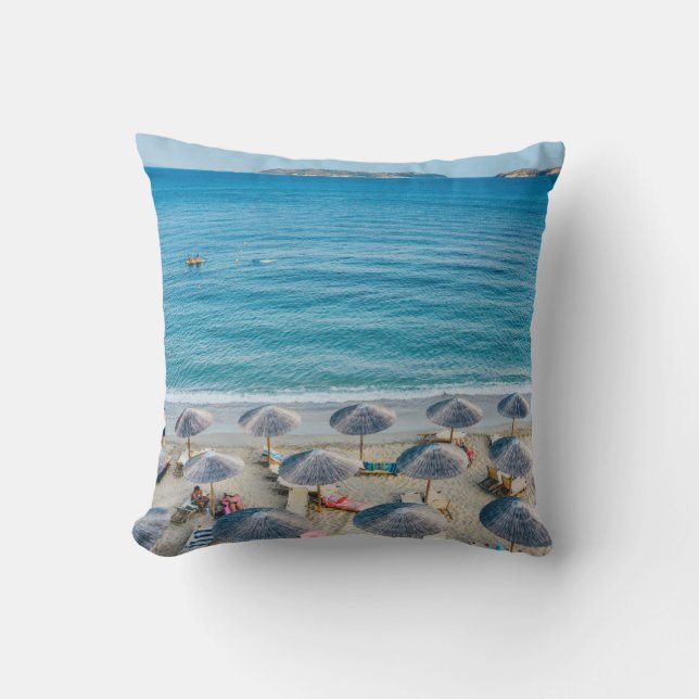 Coussin Beach lounge en bord de mer face à la mer (Recto)