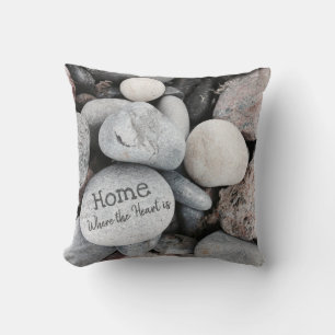 Coussin Beach Pebbles Photo Nature Bonjour