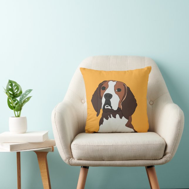 Coussin Beagle Amoureux des chiens beagle (Chaise)