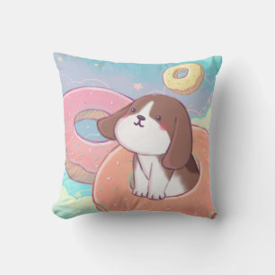 Coussin Beagle et beignets
