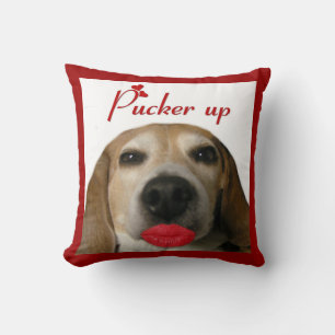 Coussin Beagle Pucker Up