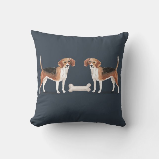 Coussin Beagle Vs Beagle (Recto)