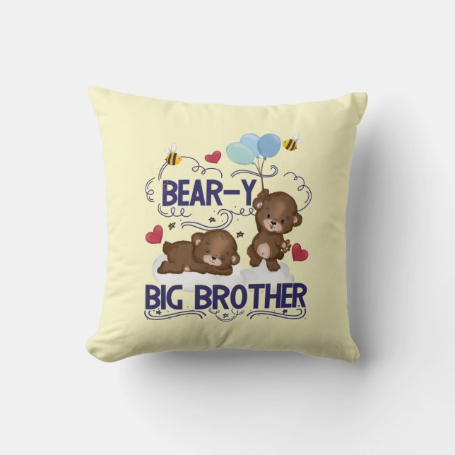 Coussin Bear y Big Brother Fils de frère (Recto)