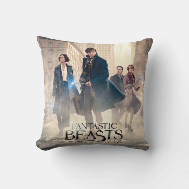 Coussin BEASTS FANTASTIQUES ET OÙ LES TROUVER™ City Fog (Recto)
