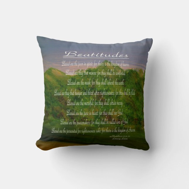 Coussin Béatitudes (Recto)
