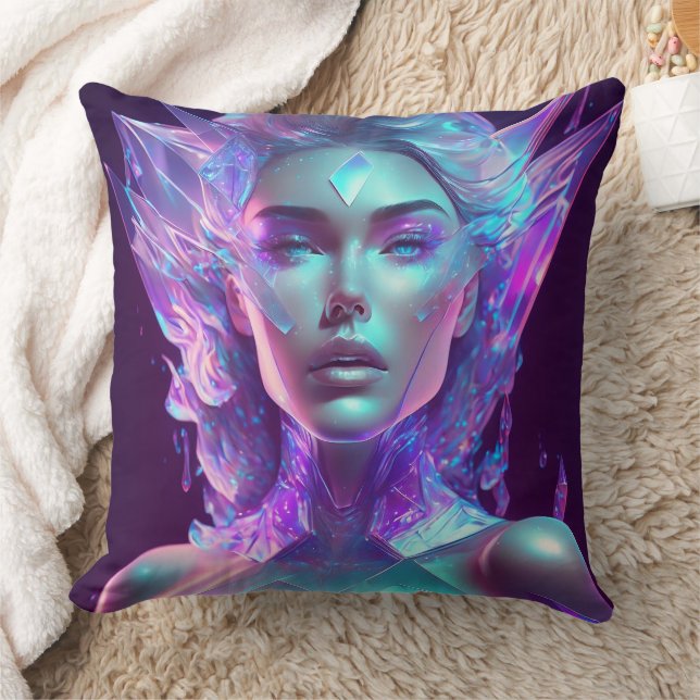 Coussin Beau Ai Art Joli Verre Icy comme Femme (Couverture)