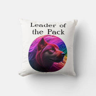 Coussin Beau art de chien coloré