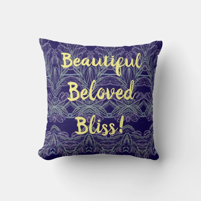Coussin Beau Bel Béatitude ! (Recto)