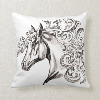 Coussin beau cheval