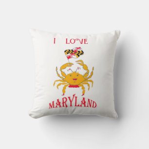 Coussin Beau crabe dans le Maryland