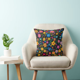 Coussin Beau design florissant 16x16 Jeu d'oreiller