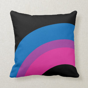 Coussin Beau drapeau de la Bisexual Pride
