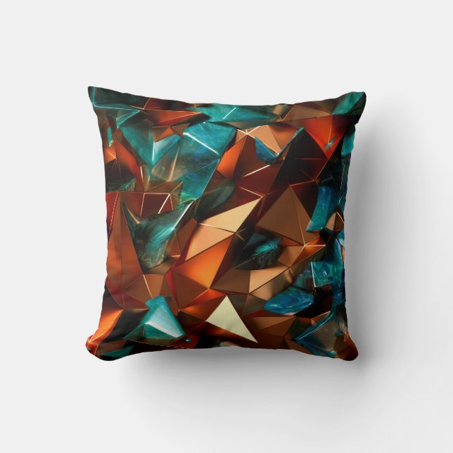 Coussin Beau, élégant, abstrait arrière - plan avec métal (Recto)