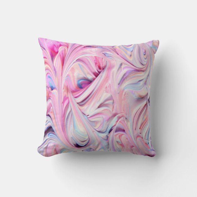 Coussin Beau et coloré liquide Marshmallow (Recto)