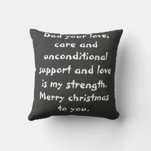 Coussin beau et élégant cadeau de noël pour papa