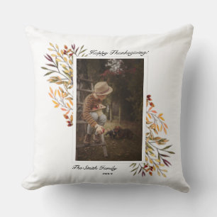 Coussin Beau feuillage d'automne Thanksgiving Photo