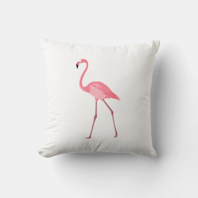 Coussin Beau Flamant rose rose (Recto)