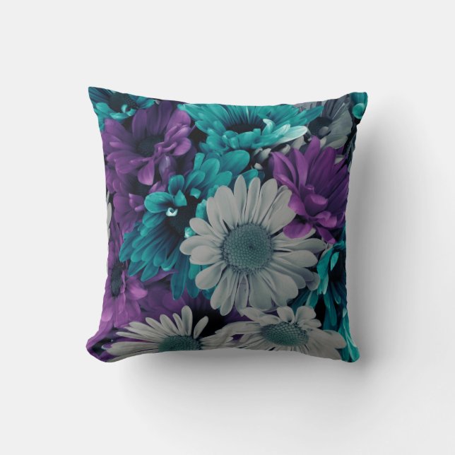 Coussin Beau floral lumineux (Recto)