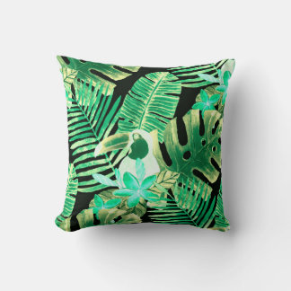 Coussin Beau fond motif d'été fleuri sans soudure