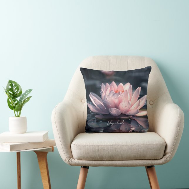 Coussin Beau lac de lotus (Chaise)