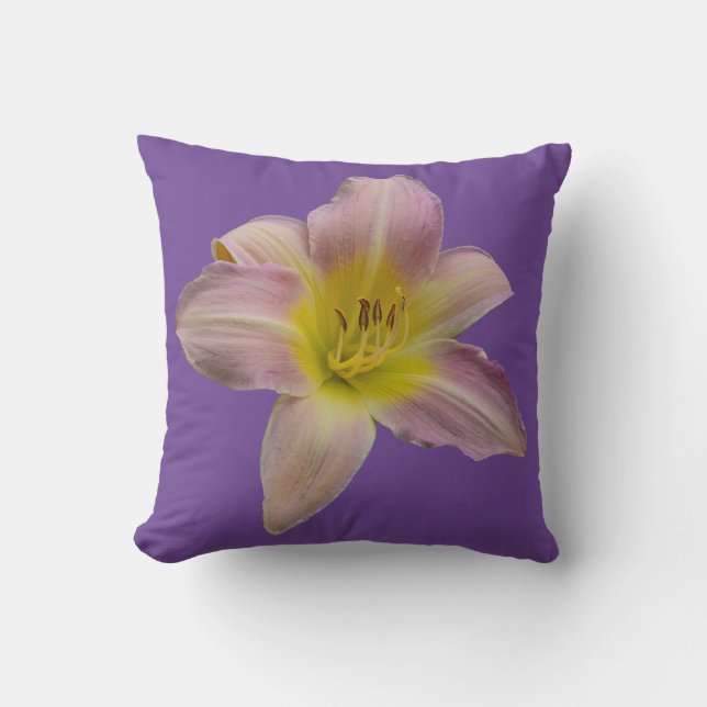 Coussin Beau lis rose (Recto)