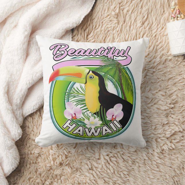 Coussin beau logo de voyage à Hawaii (Couverture)