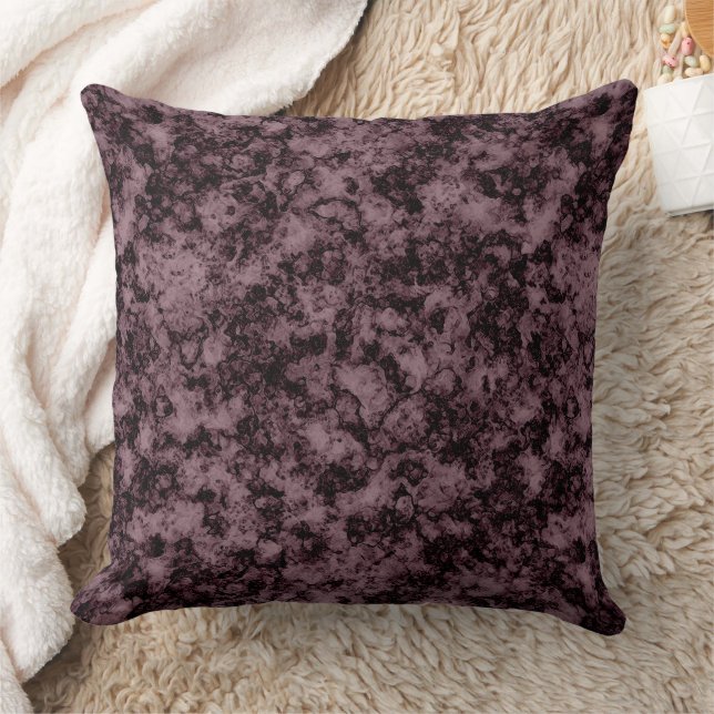 Coussin Beau marbre brun avec des veines sombres (Couverture)
