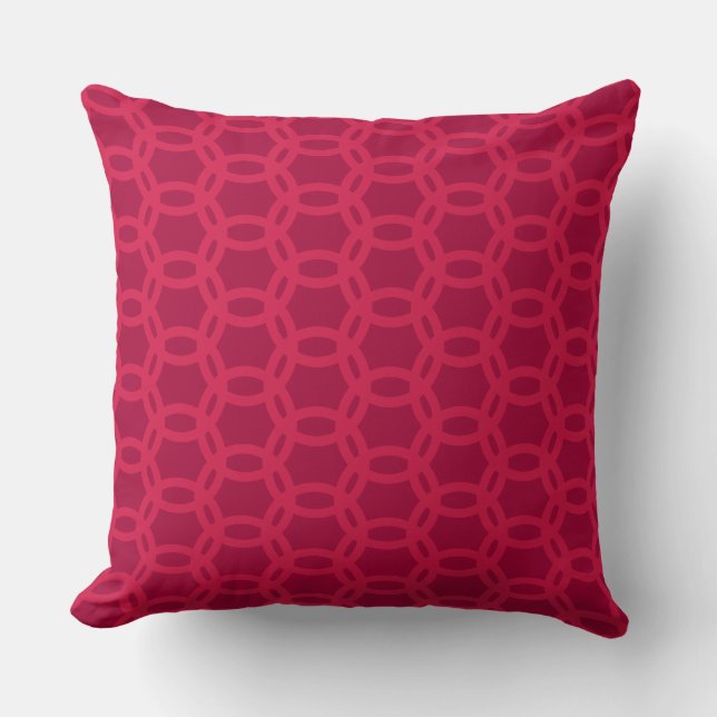 Coussin Beau motif de cercles qui se chevauchent (Recto)