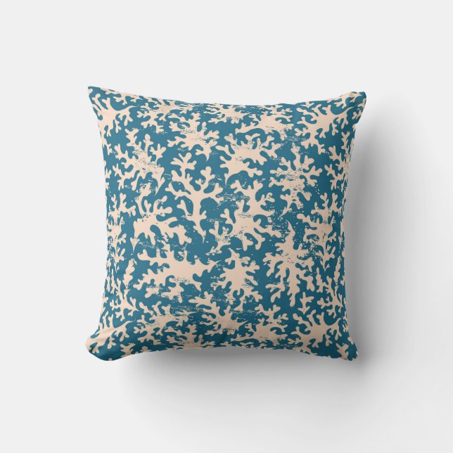 Coussin Beau motif de corail (Recto)