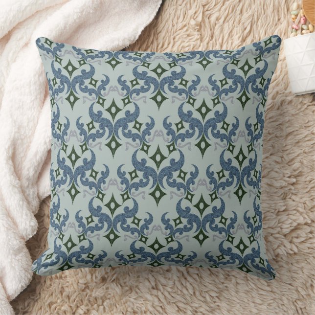 Coussin Beau motif ethnique de Damas pointillisme (Couverture)