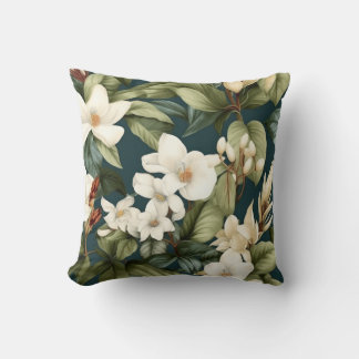 Coussin Beau motif floral classique