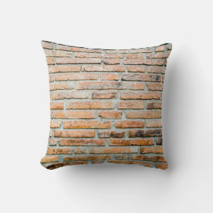 Coussin Beau mur de briques Vieux classique abstrait, arch