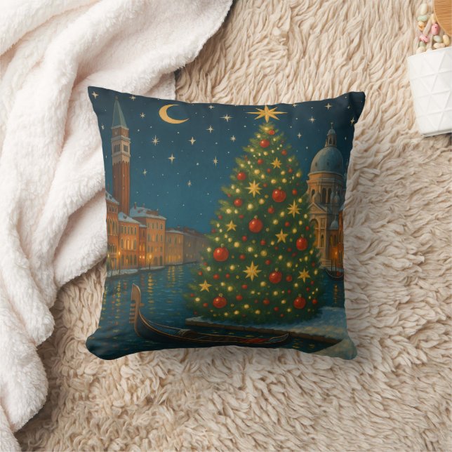 Coussin beau Noël venise (Couverture)