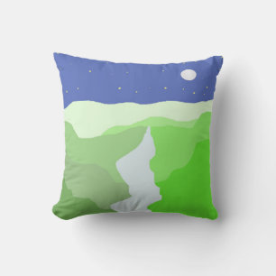 Coussin beau paysage art