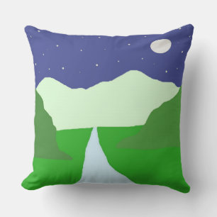 Coussin beau paysage art
