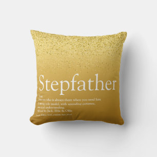 Coussin Beau-père, Définition de beau-papa en paillettes d