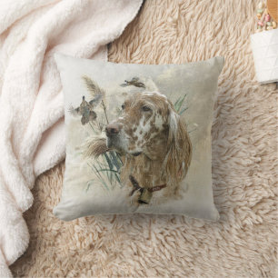 Coussin Beau plateau avec faisans, Art