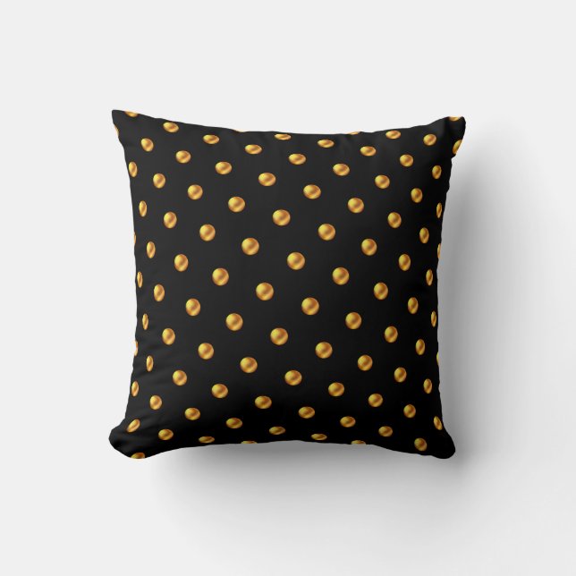 Coussin Beau Pois d'or (Recto)
