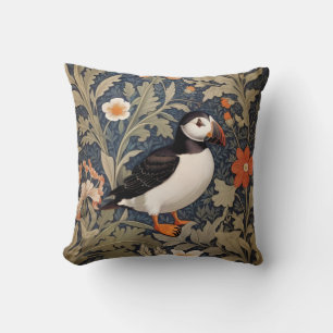 Coussin Beau Puffin William Morris Inspiré