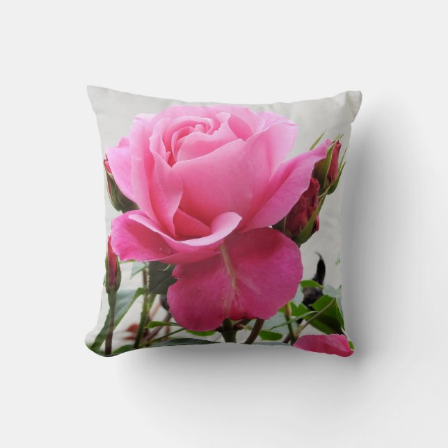 Coussin Beau rose de rose (Recto)
