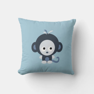 Coussin Beau singe bleu