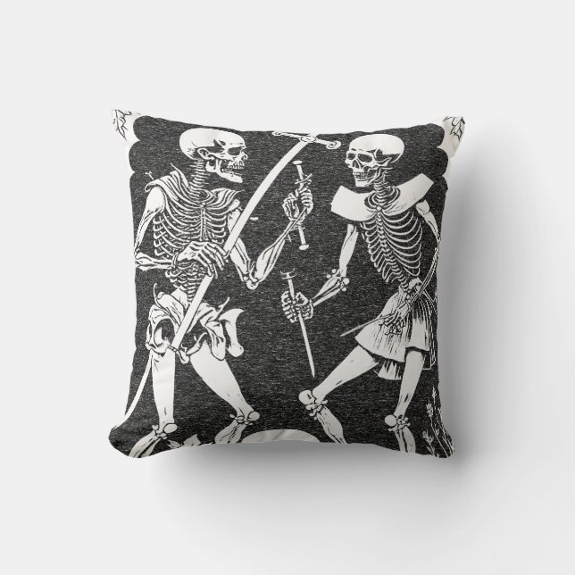 Coussin Beau squelette de Vintage Gothik (Recto)