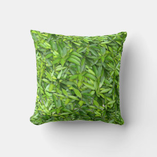 Coussin Beaucoup de belles feuilles vertes