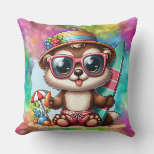 Coussin Beaucoup de couleur Chipmunk été