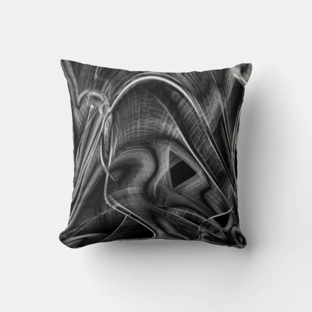 Coussin Beaucoup tordus avec des rainures grises sur l'arr (Recto)