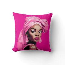 Beauté audacieuse dans l'art afrocentrique rose