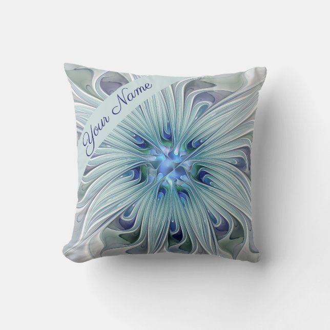Coussin Beauté florale Art moderne Abstrait Nom de la fleu (Recto)