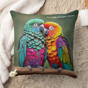Coussin "Beauté Naturelle du Perroquet"