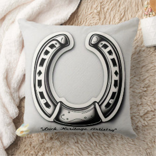 Coussin "Beauté Noir Blanc"
