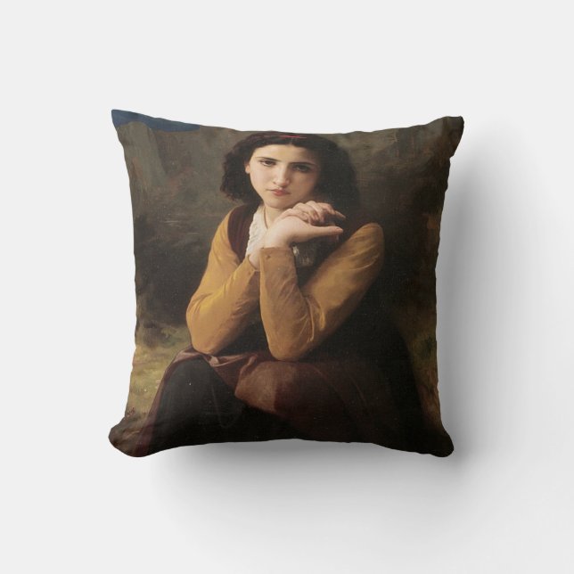 Coussin Beauté réfléchissante (Mignon Pensive) 1869 Bougue (Recto)